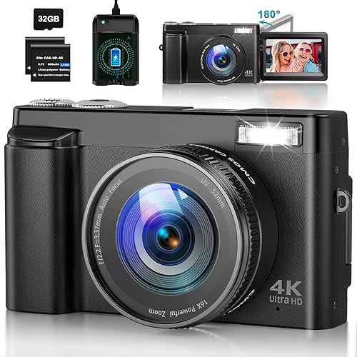 4K Digital Camera for Photography Autofocus 48MP Vlogging Camera