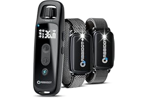 ABBIDOT Shock Collar 2 Dogs (15~130lbs) - 3300ft Dog Shock Collar with Remote, IPX7 Waterproof Electric Dog Training Collar w