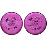3M 2097 P100 Particulate Filter with Organic Vapor Relief, 4 Pair