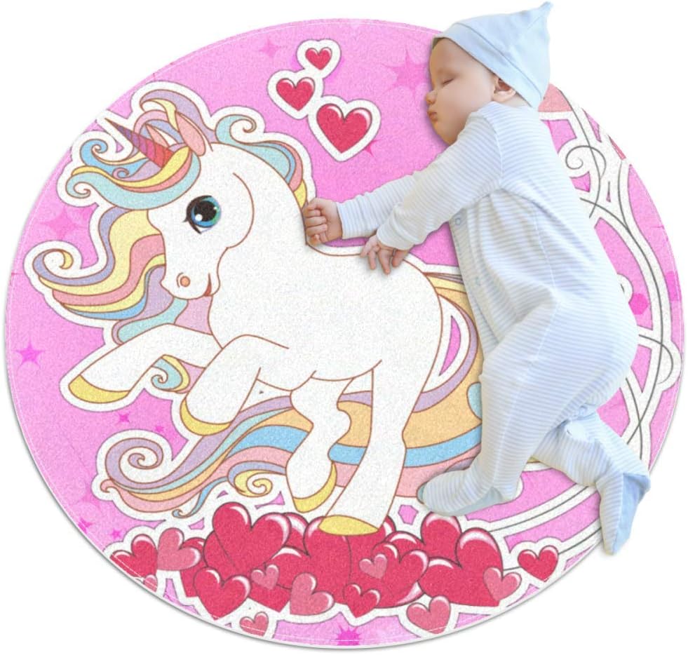 round rugs for baby girl nursery