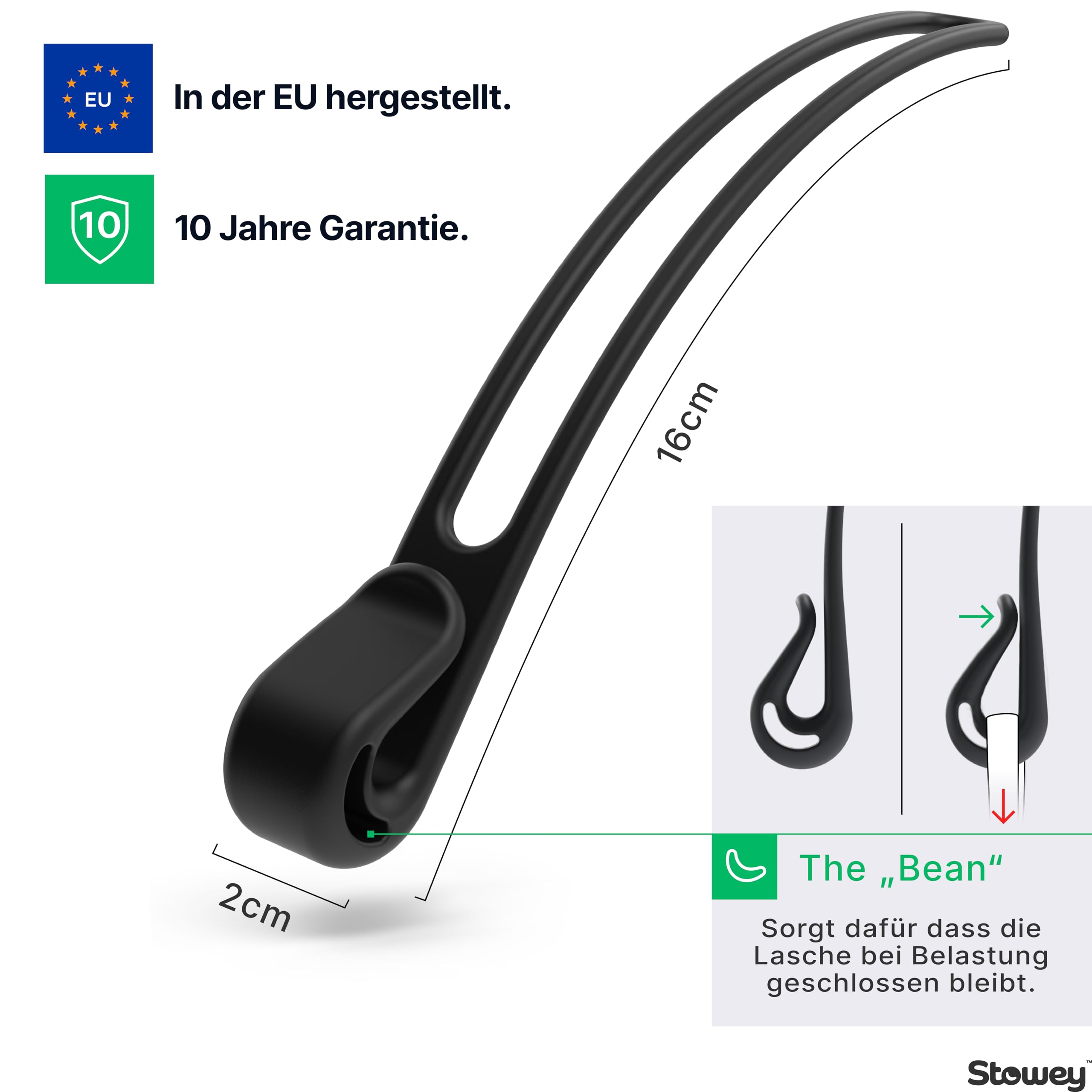 Car Hook Kleiderhaken für Auto Haltegriff - Das Must Have Auto Reise Zubehör hält Jacke & Tasche, Kleiderbügel Auto & Kopfstützen Haken, Auto Gadgets für Frauen & Männer, 1x Jackenhalter Auto Schwarz 6