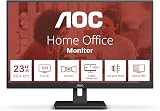 AOC 24E3UM 24 Inch FHD 75Hz VA Monitor USB Hub Speakers Flicker-Free Adaptive view 2