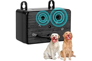 NODTY Anti Barking Devices, Auto Sonic Dog Bark Deterrent Devices with 4 Levels, 50 FT Dog Silencer Bark Control Devices, Ultrasonic Barking Deterrent Bark Box Indoor/Outdoor Safe for Dog & People
