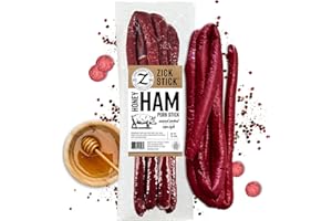 Zick's Specialty Meats Honey Ham Pork Sausage, Rope Style Organic Smoked Sausage, Exotic German Sausage Meat, Smoked Organic Sausage, All Natural Sausage, 12oz 1 Pack, USDA Approved, Made in USA