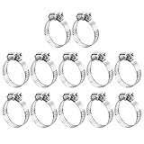 uxcell Worm Gear Hose Clamp, 12pcs 3/4" - 1