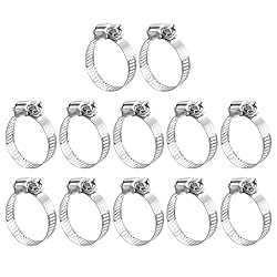 uxcell Worm Gear Hose Clamp, 12pcs 3/4" - 1