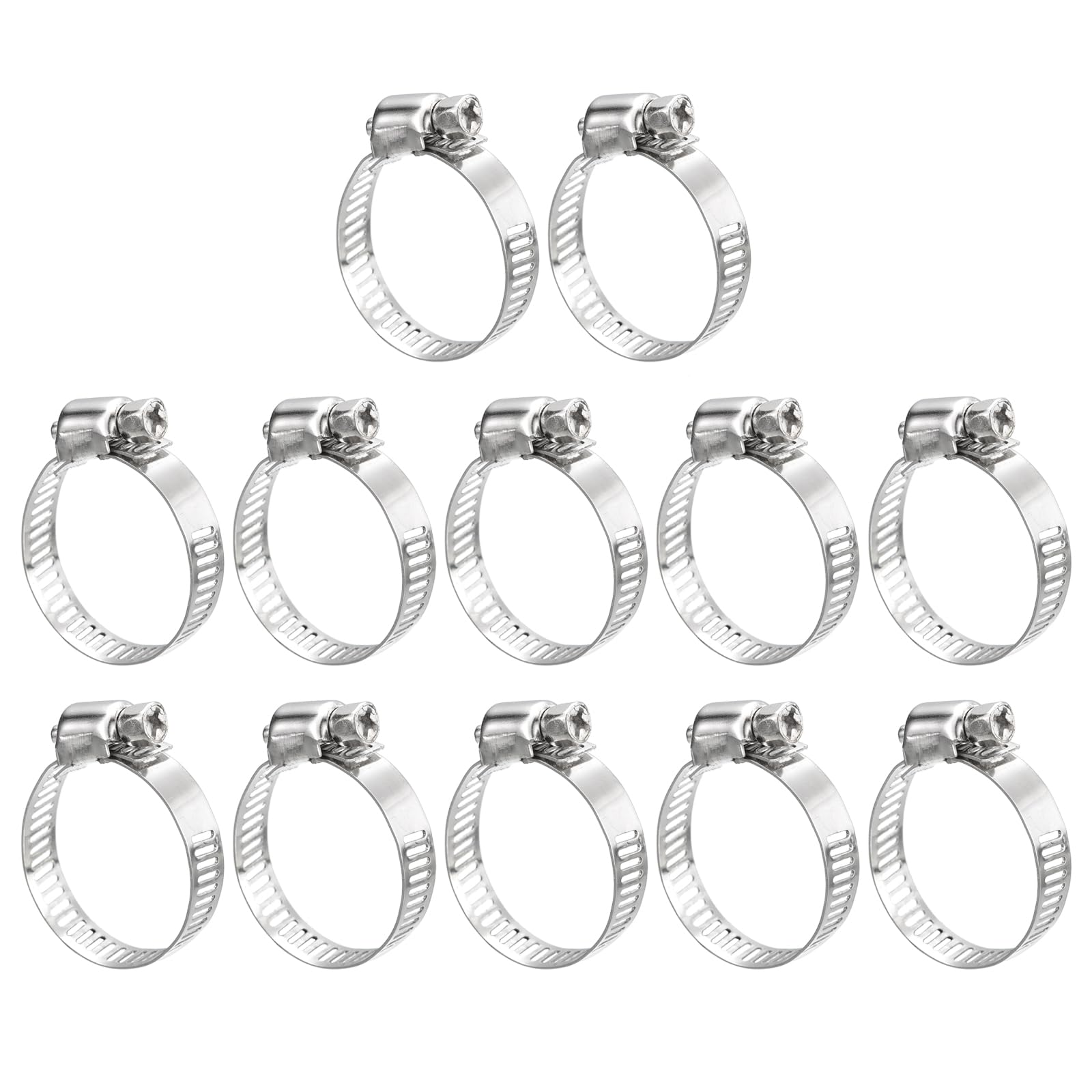 uxcell Worm Gear Hose Clamp, 12pcs 3/4" - 1