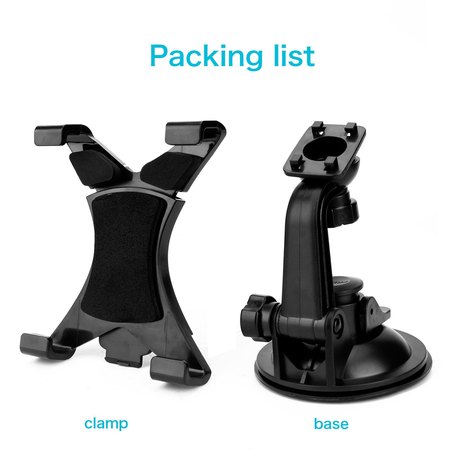 BEDEE Car Tablet Mount Holder, Car Dash Tablet Mount Holder Silicone Suction Cup for Car Windshield Dashboard for 7-10 Inch Screen Tablet 360 Degree Rotation for iPad Mini 4/3/2/1,Samsung Galaxy Tab