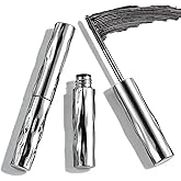 2PCS Waterproof & Smudge-Proof Tubing Mascara for Volumizing and 3D Curling Lashes, No Clumping No Flaking Formula, Long-Lasting Wear (Black)