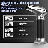 Sondiko S901 Kitchen Blow Torch Refillable with Safety Lock Adjustable Flame view 3