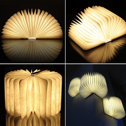 Inhdbox Foldable Book Style Led Lighting 500 Lumens Tabel Mood