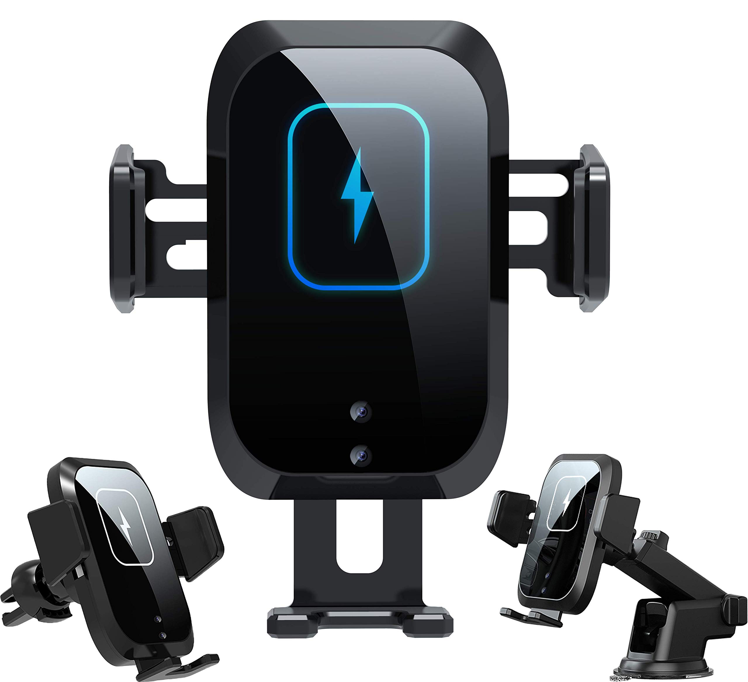 Wireless Car Charger Qi 15W Fast in Car Wireless Charger Automatic Sensor Phone Holder Vent Mount Dashboard Car Mount/Cradle Compatible for iPhone 11 12 13 14 Pro Max X XS Plus S20 S21