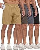 PARISDIARY 4 Pack Men's Athletic Gym Shorts with