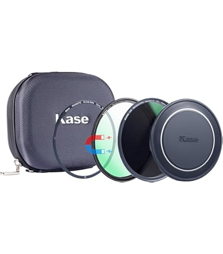 Kase Wolverine Kit Filtri Magnetici 82 Mm - Vetro Temperato Con CPL, ND1000, Grad ND0.9 E Copriobiettivo - 82 Pro Kit II
