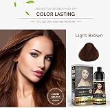 Herbishh Hair Colour Shampoo Grey Hair Light Brown 500 ml Ammonia-Free view 7