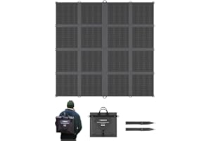 Renogy 400W Portable Solar Panel Blanket, 25% High Efficiency N-Type Foldable Solar Panel Charger for Power Station,Lightweight 16-Fold Space Save, Fast Setup for Camping, RV, Pickup, Marine Off-Grid
