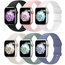 6 Pack Sport Bands Compatible with Apple Watch Band