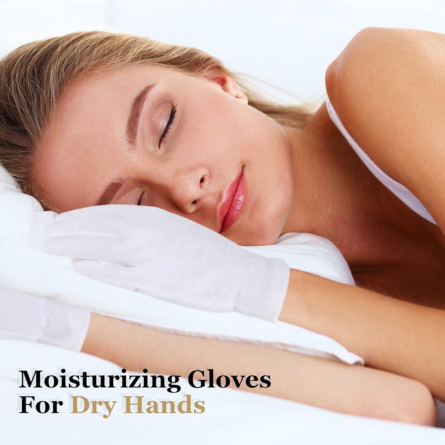 3 Pairs Touchscreen Moisturizing Gloves for Dry Hands, Cosmetic Gloves with Wash Bag White Gloves Overnight, Inspection Gloves, SPA Gloves for Men and Women : Beauty