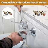 Eophmi Ceramic Tap Cartridge 1/4 Turn 2 Pcs Replacement Brass Golden view 6