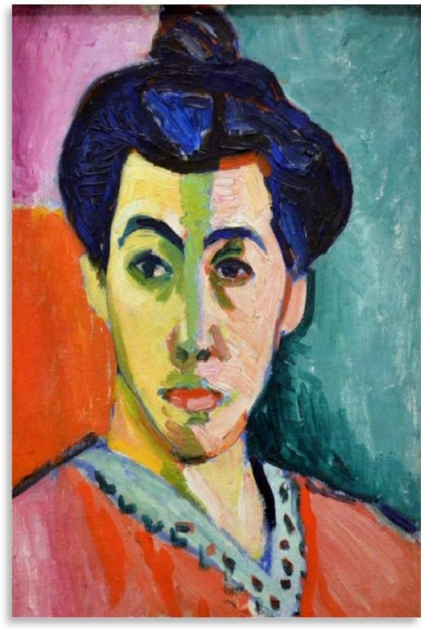 Art Poster Portrait of Madame Matisse The Green Line by French Artist