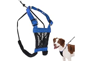 Sporn Mesh Non Pull Dog Harness Medium Blue, Perfect for Training-Stops Dogs from Pulling and Choking on Walks for Small, Medium and Large Dogs, Puppy Harness, No Pull Harness, No Choke Harness