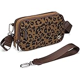 Jooniter Wristlet Wallets for Women Checkered Crossbody Bags For Women Nylon Shoulder Handbag Purse with Adjustable Strap