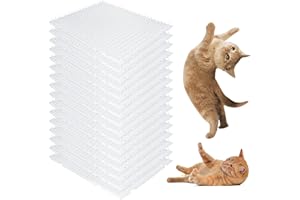 SENENQU 12 Pack Scat Mat for Cats 16 x 13 Inch Cat Deterrent for Counters, Cat Spike Mat with Spike for Cats Dogs Keep Away Repellent Cat Barrier for Furniture Pet Cat Repellent Indoor Uses