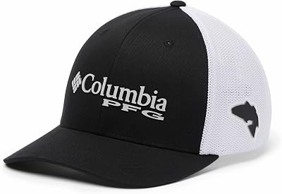 PFG Mesh Gorra Ajustada, Hombre, Negro, S/M