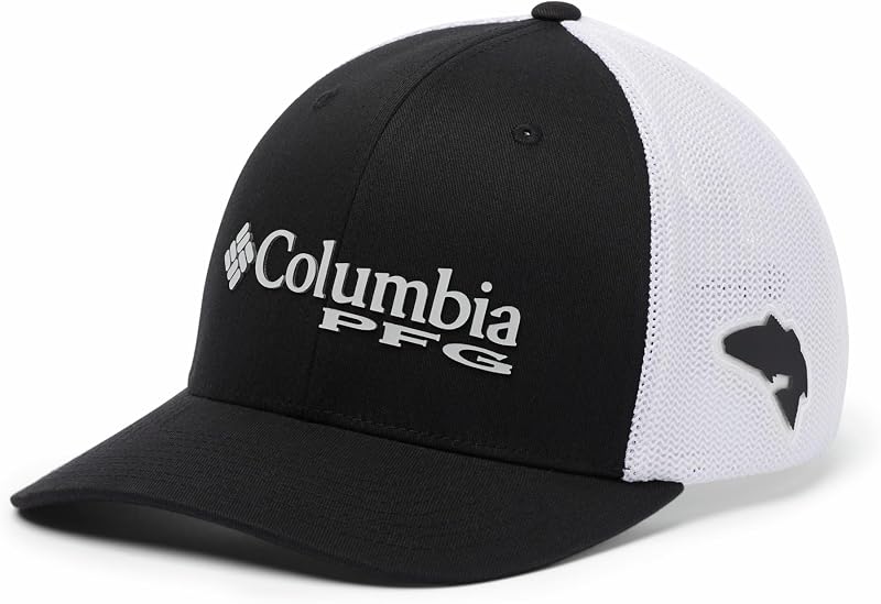 PFG Mesh Gorra Ajustada, Hombre, Negro, S/M