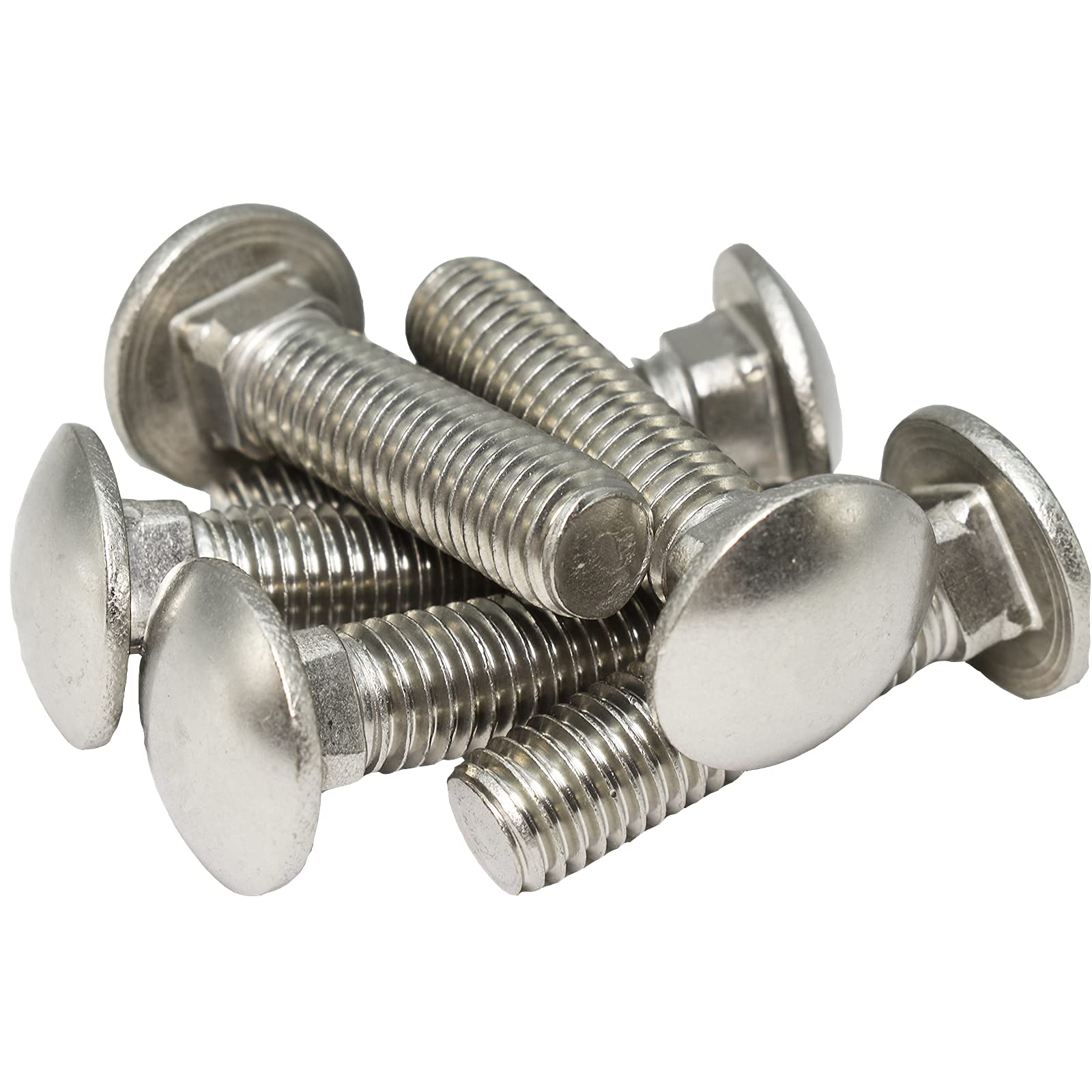 Photo 1 of 10PCS-SANTIE 1/2-in x 3-in Stainless Coarse Thread Interior/Exterior Carriage Bolt