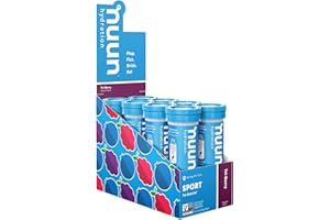 Nuun Sport Electrolyte Tablets for Proactive Hydration, Tri Berry, 8 Pack (80 Servings)