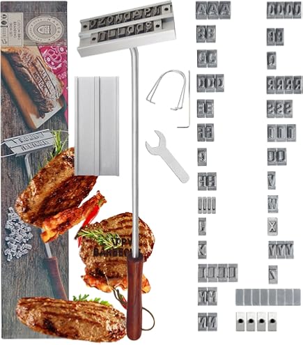 Fer à Marquer Personnalisé Pour Steak, Viande, Burgers - En Laiton, Chauffage électrique Ou à La Flamme