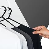 KEPLIN 25 Pack Adult Plastic Coat Hangers with Trouser Bar and Clips view 6