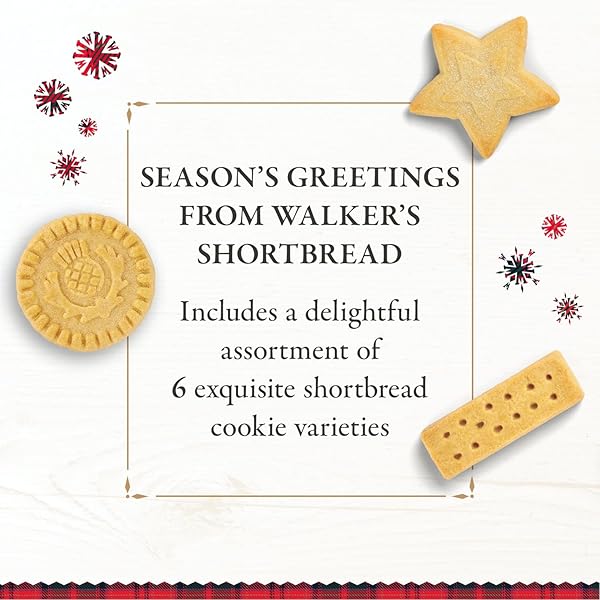 WALKER’S 2025 ADVENT CALENDAR WITH SHORTBREAD COOKIES FROM SCOTLAND – 24 COUNT (10.4 OZ) – LIMITED EDITION COOKIE BOX WITH CHRISTMAS COOKIES IN VARIOUS SHAPES AND FLAVORS