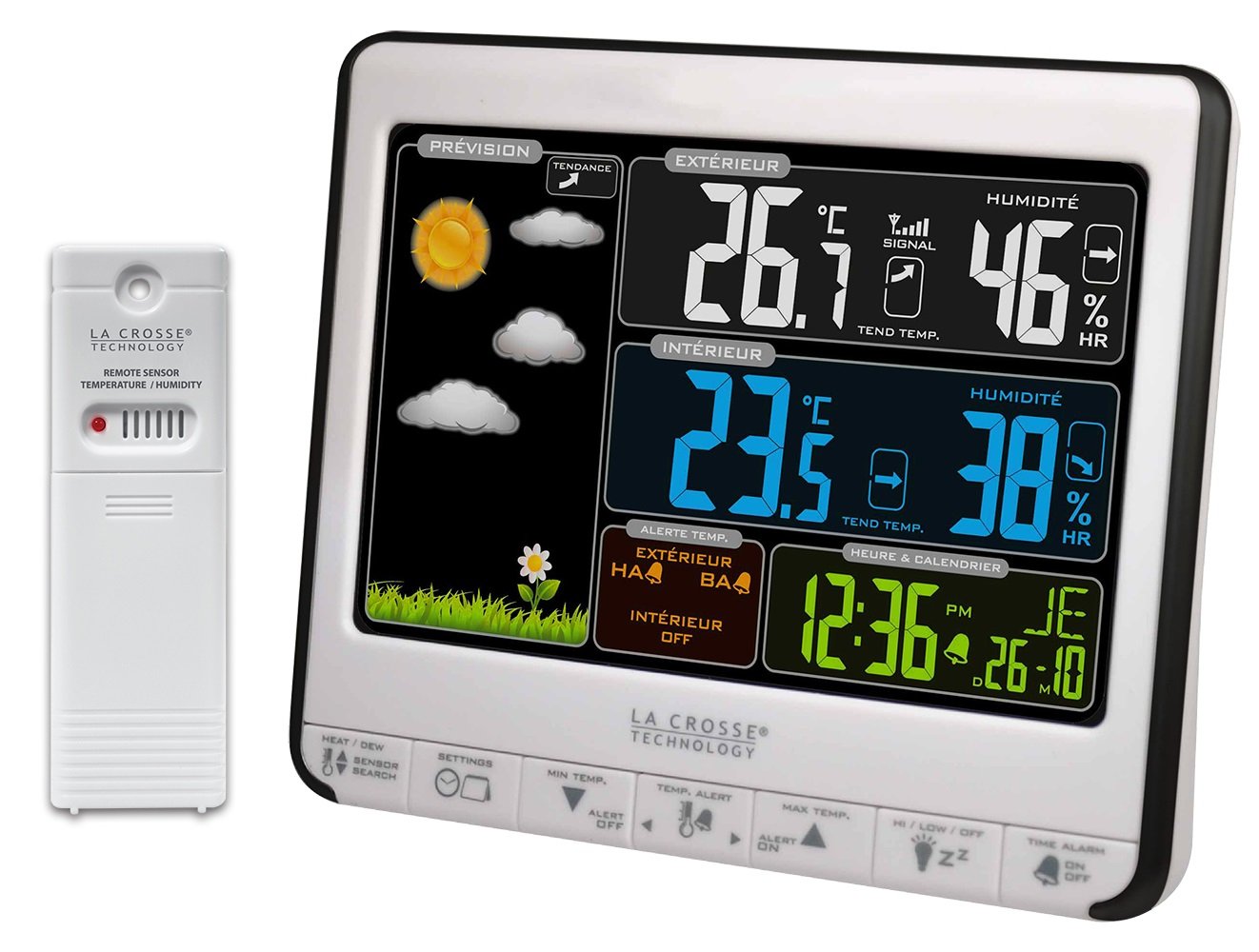 La Crosse Technology Weather Station ws6826whi-bla Coloured