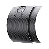 200W Flexible Solar Panel, Thin Lightweight 2PCS