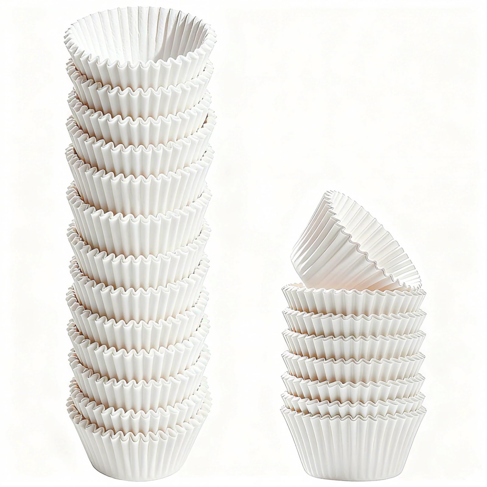 Photo 1 of 1000 Pcs 1 Inch Mini Muffin Liners,Muffin Liner for Baking White Cupcake Papers Baking Cup Liners,Used for 48 Cup Mini Muffin Pan