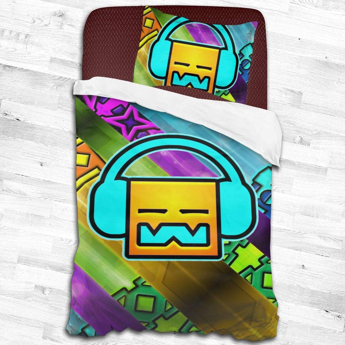 Games-Dash Comfortable Soft Microfiber 2-Piece Bedding Set Quilt Cover Pillowcases Adults Kids