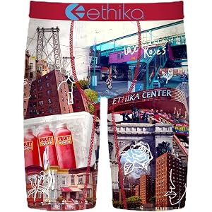 Ethika Boys Staple Boxer Brief, Brooklyn's Finest | 90% Polyester boys staple with Original Staple Fit, No Pull-Down Fit, and