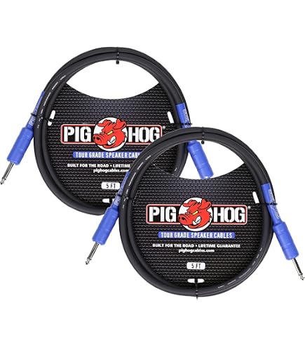 Amazon.com: Pig Hog PHSC5 High Performance 14 Gauge 9.2mm 1/4