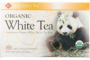 Uncle Lee's Tea, Legends Of China Organic White Tea - 100 Bags, 1-Each (Pack of 3)
