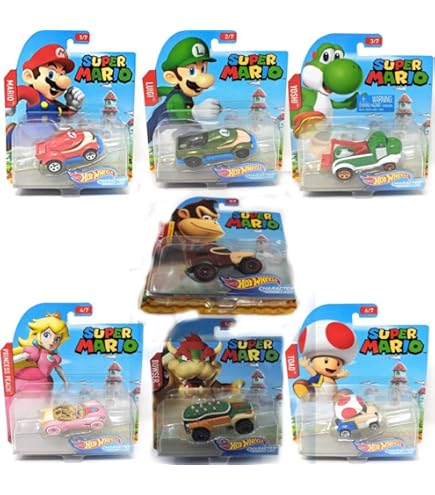 Amazon.com: Hot Wheels Super Mario - GRM38 - 1:64 Metal Car