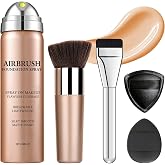 AOAZXBB AirBrush Foundation Spray,Magic Minerals Airbrush Makeup-07 Medium | Airbrush Silky Mist Spray, Foundation for Older Women, Buildable Coverage for Radiant Skin, Lightweight Moisturizing