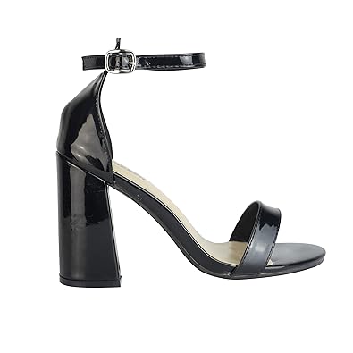 black platform barely there heels