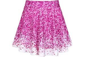 JESKIDS Pleated Skirts Girls' Tennis Skirts Golf Skort Athletic Dance Running School Sport Skirts with Shorts