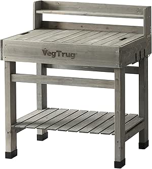 VegTrug Duluxe - Banco para macetas, Color Gris: Amazon.es: Jardín