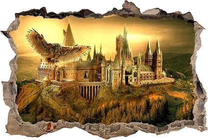 Amazon Com Hogwarts Harry Potter Smashed Wall Decal Wall Sticker