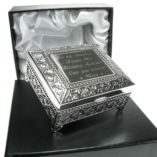 18th Birthday with Butterflies Silver Finish Heart Shaped ...