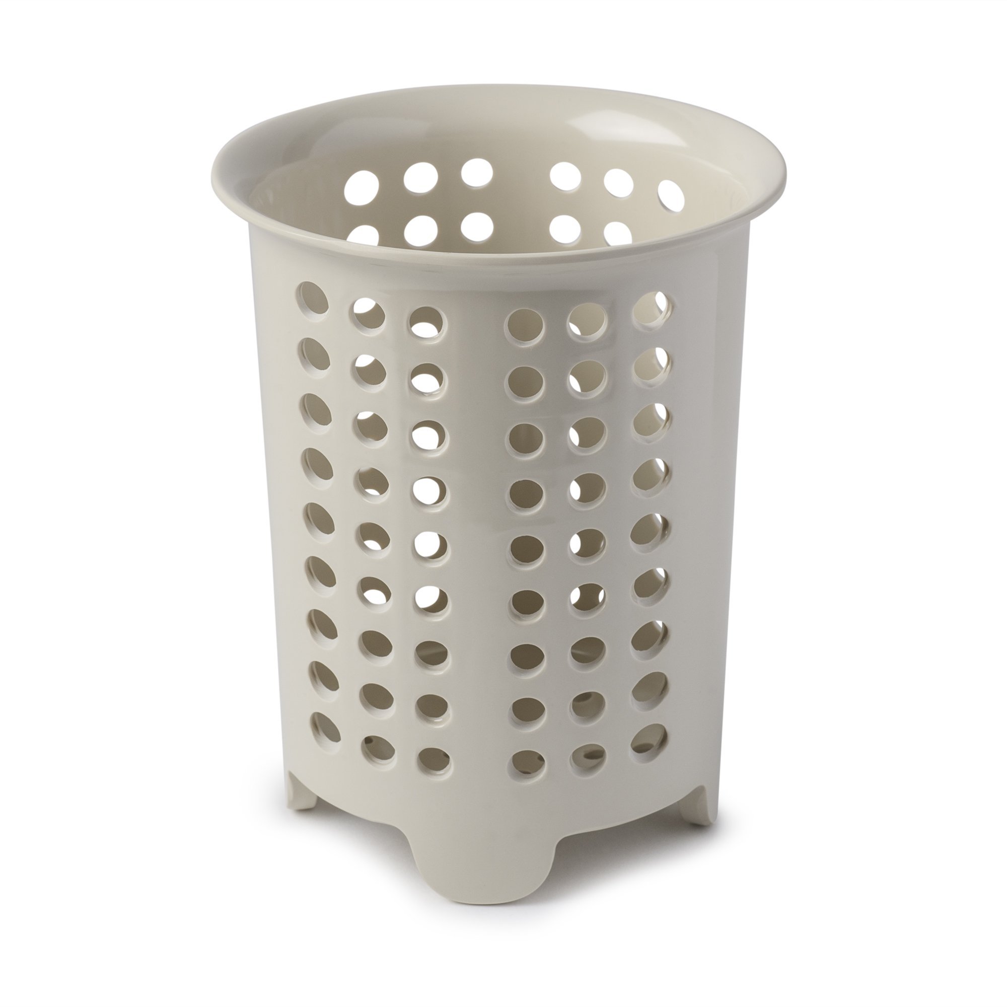 Zeal G231C Cutlery Drainer/Utensil Pot, Melamine, Cream, 14 x 14 x 17 cm