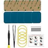 5Pcs Pre-Cut Screen Sticker Compatible with Apple Watch Series 1/2/3 42mm Waterproof Frame Sticker Replacement, with Tools, Instruction